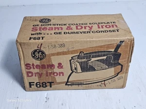 Vtg General Electric Steam & Dry Iron Model F68T - Brand New - Sealed. - Picture 1 of 5