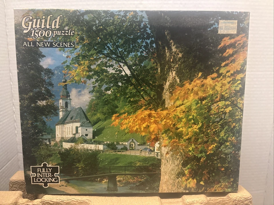 Rompecabezas entrelazado escena iglesia gremio 1500 piezas Foto 1 de 4