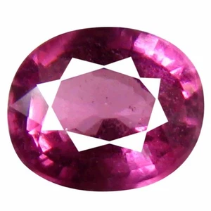 0.85 ct Marvelous Un-Heated Oval Cut (6 x 5 mm) Purplish Pink Rhodolite Garnet - Picture 1 of 1