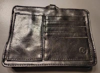 Bolso organizador de cuero POUCHEE The Ultimate NEGRO con cierre magnético Foto 1 de 4