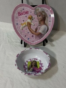 Barbie 8” Teller und 5,5” Schale von Zak Designs Barbie Core - Bild 1 von 6