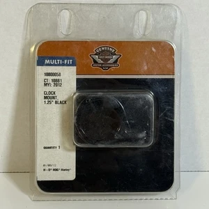 Harley-Davidson Clock Mount 1.25” Black Multi-Fit 10800058 NOS - Picture 1 of 4