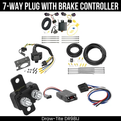 Kit de cableado de 7 vías DrawTite + control de freno para 14-25 Ram ProMaster 1500 2500 3500 Foto 1 de 4