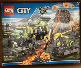 LEGO CITY VOLCANO EXPLORATION BASE 60124 NEW FACTORY SEALED 824 Pcs