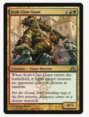 ​Scab-Clan Giant | MTG DGM | Gruul Giant ETB Fight Removal EDH | LP - Image 1 of 3