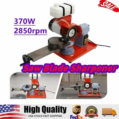 Electric Saw Blade Sharpener Machine Manual Circular Grinder W/1000ml Water Tank - Image 1 of 4