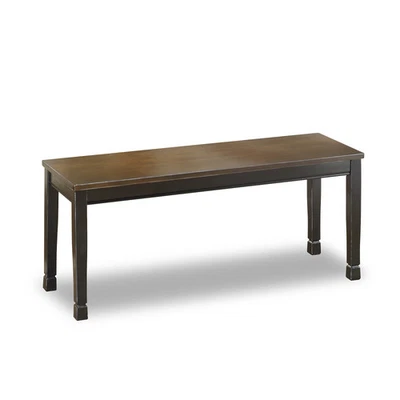 Banco de comedor de 42" de dos tonos Signature Design by Ashley Owingsville Foto 1 de 4