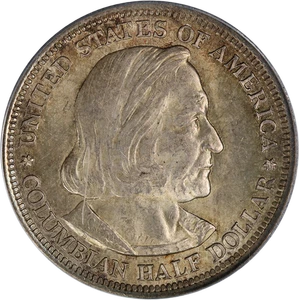 1893 Columbian Commem Half Dollar PCGS MS63 OGH Superb Eye Appeal - Picture 1 of 4