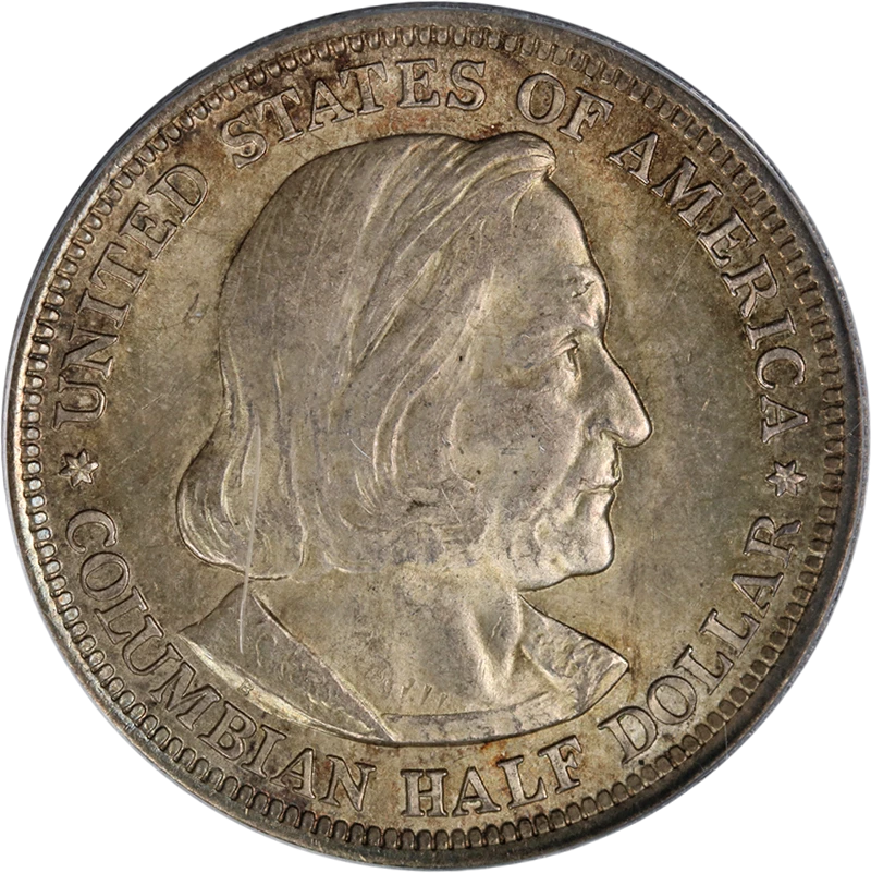 1893 Columbian Commem Half Dollar PCGS MS63 OGH Superb Eye Appeal - Image 1 of 4