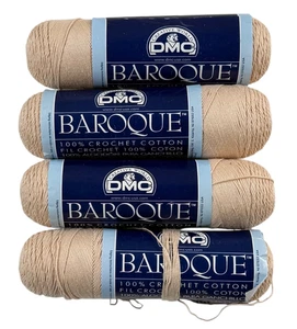 Baroque Crochet 158 ECRU 100% Super Mercerized Cotton Thread 3 New 1 Barely Used - Picture 1 of 8