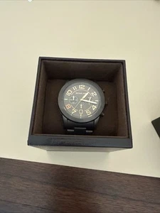 Michael Kors MK8330 Mens Black Stainless Steel Chronograph Link Band Watch #180 - Picture 1 of 3