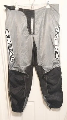 Calça de corrida O'Neal Elements 40 preto cinza branco motor cross bicicleta sujeira ATV MotoX - Imagem 1 de 4