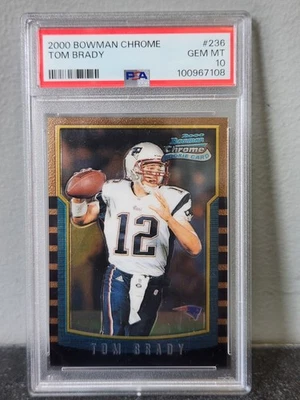  Tom Brady - 2000 Bowman #236 radiocontrol novato PSA 10 GEMA COMO NUEVO Foto 1 de 3