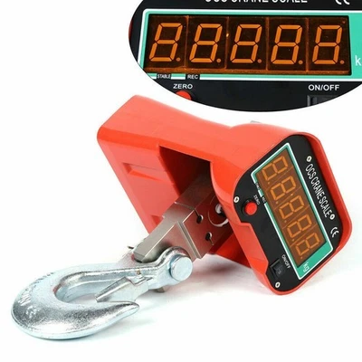 3000 KG 3 Ton ELECTRONIC CRANE SCALES INDUSTRIAL HANGING LED DIGITAL WEIGHT USA - Image 1 of 4