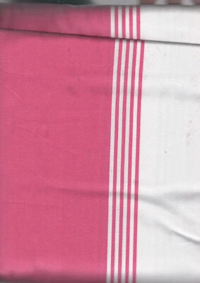 Dulce ROSA CALIENTE Rayas Nuevo POTTERY BARN KIDS Cortina de Ducha Algodón Sarga 72 x 72 Foto 1 de 2