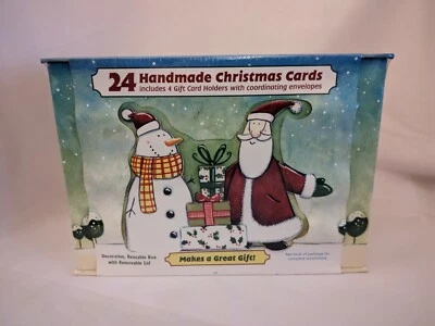 24 handmade christmas cards w/ gift card holders and envelopes - Image 1 of 4