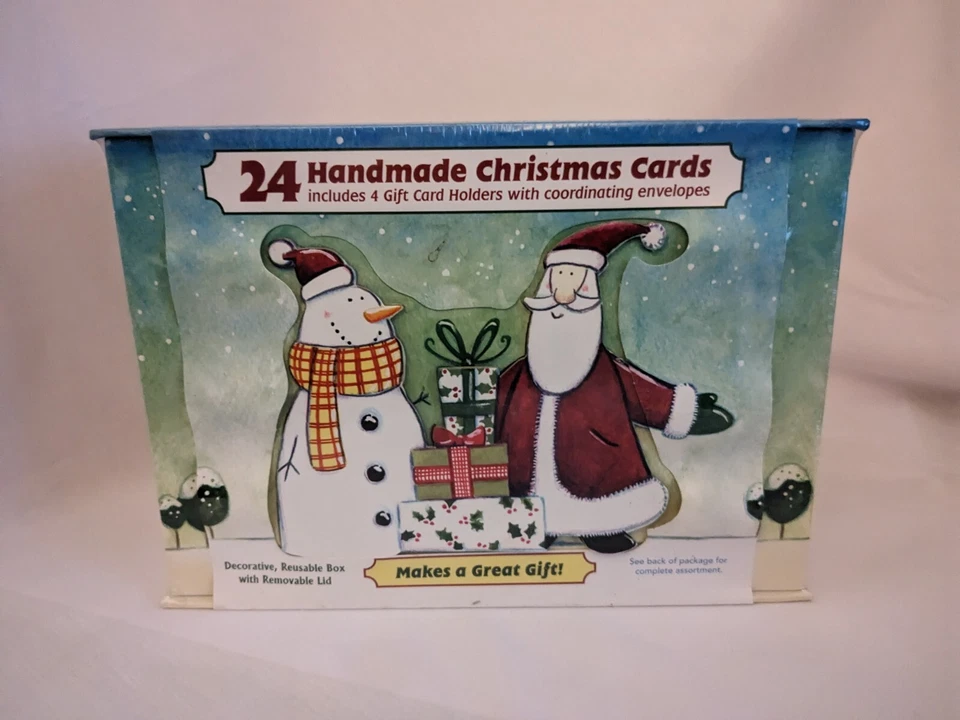 24 handmade christmas cards w/ gift card holders and envelopes - Image 1 of 4