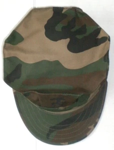 US Marine Corps USMC Woodland Camo 8 Point Utility Cover Hat Cap Medium - Picture 1 of 4