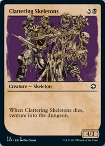 MTG CLATTERING SKELETONS FOIL EXC - SCHELETRI SCRICCHIOLANTI - AFR X EN - MAGIC - Picture 1 of 1