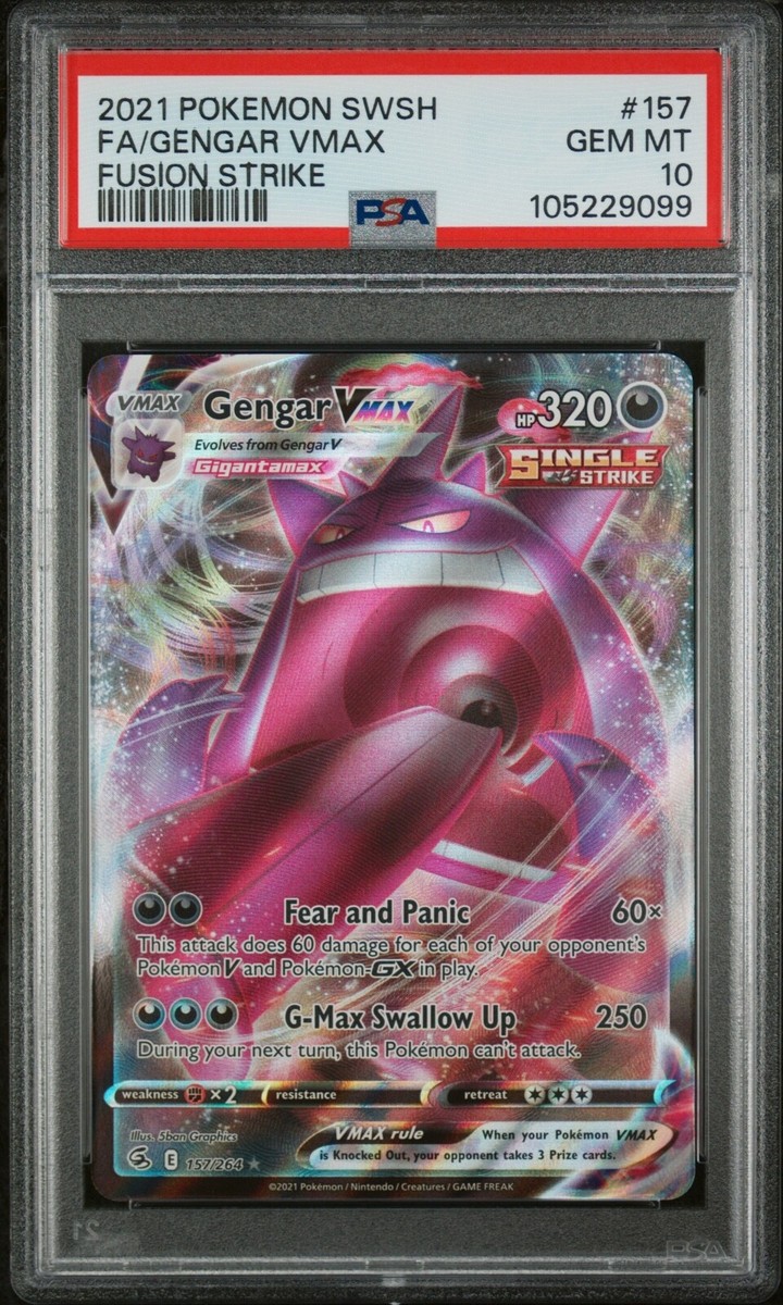 Gengar Pokémon TCG Professional Sports Authenticator (PSA Gengar Pokémon TCG Professional Sports Authenticator (PSA