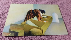 Native American Vintage Postcard Pueblo Indian Woman Grinding Grain - Picture 1 of 2