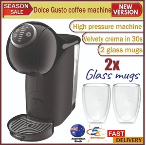 NESCAFÉ Dolce Gusto Genio S Plus Coffee Machine With 2 x NESCAFÉ Glass Mugs - Picture 1 of 5