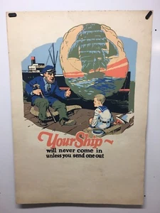 Original vintage depression era motivational poster buckeye state building Loan - Picture 1 of 6