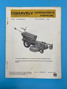 GRAVELY-40" 2-Blade Mower Operators Manual PN. 25120 Form No.25159 - Picture 1 of 2