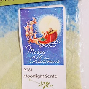 Toland Haus & Garten Mondschein Weihnachtsmann Flagge 9281 Weihnachtsschlitten 28"x40" wetterfest - Bild 1 von 5