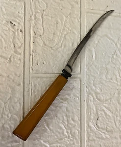 Vintage Edelstahl Butterscotch Bakelit Tomaten Filet Ausbeinmesser 9" - Bild 1 von 5