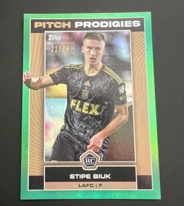 STIPE BIUK 2023 Topps Chrome PITCH PRODIGIES Green Parallel #6 LAFC 21/75 RC - Picture 1 of 2