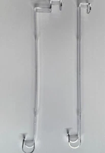 2x Türkranzhalter Kunststoff Weihnachten Transparent Türhaken Türkranzhaken Tür - Bild 1 von 4