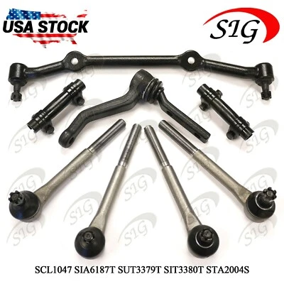 For 1998 - 2004 GMC Sonoma 2WD Inner & Outer Tie Rod Center Link Idler 8PC Kit - Image 1 of 4