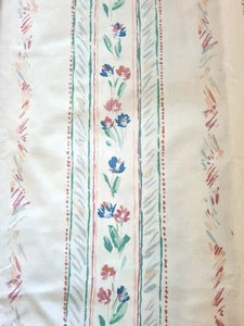 Set 4 Vintage Retro St Michael Cream Floral Curtains L53" W268" - Picture 1 of 5