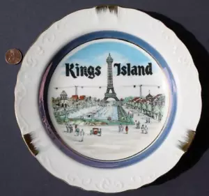 1970 Era Cincinnati Ohio Kings Island parque de diversiones Torre Eiffel GRAN cenicero-- - Imagen 1 de 1