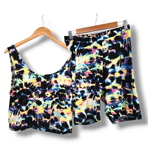 Full Circle Trends Tank Top and Shorts Set Loungewear Plus Size 1X - Picture 1 of 11