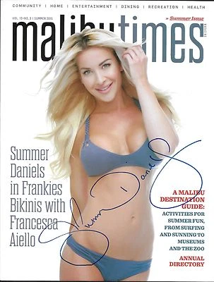 Summer Daniels Signed 2015 Malibu Times Magazine PSA/DNA COA Bellator MMA Auto'd - Image 1 of 4