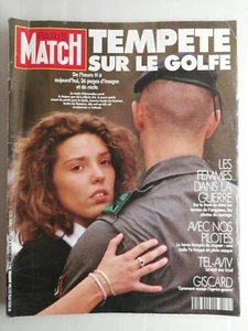 N1332 Magazine Paris-Match No. 2175 24 Janvier 1991 Storm Sur Le Golf, Drivers - Imagen 1 de 3
