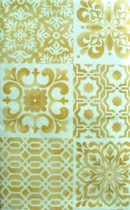 Patchwork Inspire Classics Vinyl Flannel backed Various Size Tablecloth b Elrene - Picture 1 of 7
