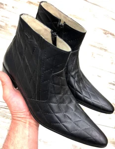 Botas Chelsea de piel de becerro para hombre botines de diseño botas cremallera 45 - Imagen 1 de 8