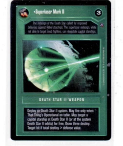 STAR WARS CCG DEATH STAR II, DARK SIDE UNCOMMON CARDS; INDIVIDUAL CARD SALE. - Picture 1 of 26