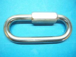 316 Stainless Steel Wide Jaw Quick Links, 1/4": 1, 2, 5, 10, 20 pcs - Picture 1 of 1