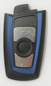 BMW Key Cover No Logo 2 Buttons F3 F5 F7 X1 X3 X5 X6 Z3 Z4 M3 M5 Series 7 Blue - Picture 1 of 2