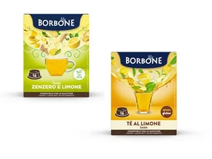 MIX 64 CAPSULE Caffè Borbone - 32 Zenzero 32 Tè al limone COMPATIBILI A MODO MIO - Imagen 1 de 7