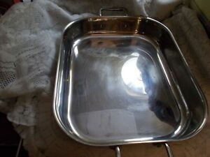 All Clad Heavy Stainless Lasagna / Roasting Pan  14" x 11 1/2" x 2 1/2" - No Lid
