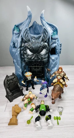 DC Primal Age Batcave Castle MOTU He-Man Figure Black Manta Wolf Funko Playset Cover