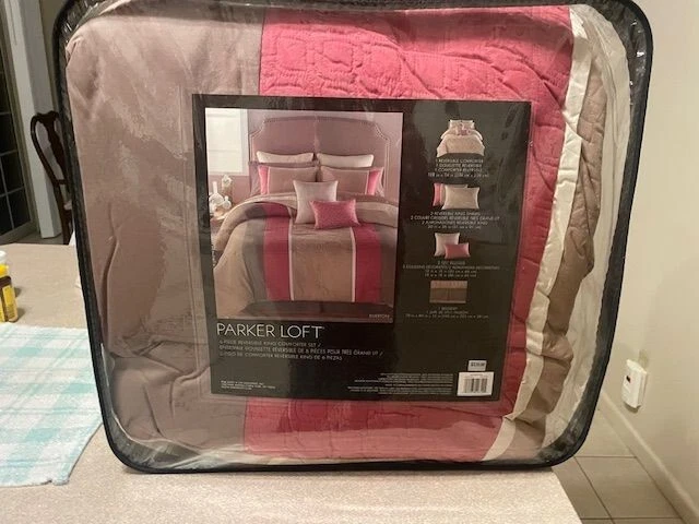 Juego de edredón Parker Loft Riverton de 6 piezas ~ Elección de tamaño ~ ¡Nuevo con etiquetas! Foto 1 de 1