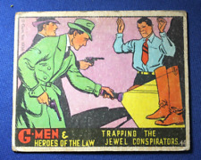1936 Gum G-Men & Heroes of The Law - #44 "Trapping the Jewel..." - Good