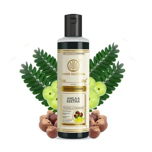 Khadi Natural Amla & Reetha Hair Shampoo Anti-Hair Fall, Shampoo 210ml - Picture 1 of 6