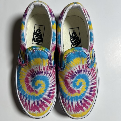 Scivoli slip on bambino unisex Vans tie dye taglia 13